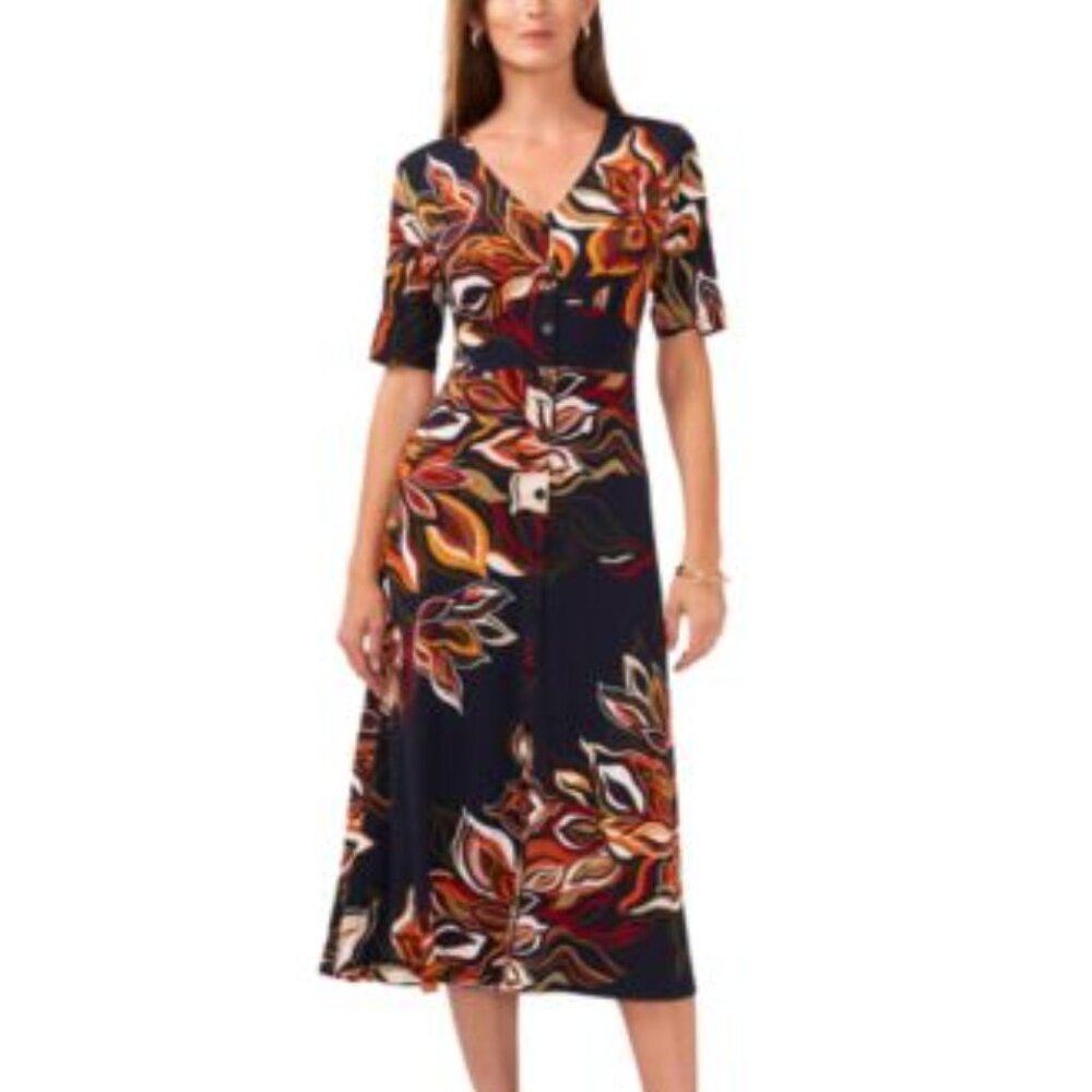 Plus Size 1X, 2X, 3X New Never Worn Beautiful MSK Floral Print Easy Fit Dress